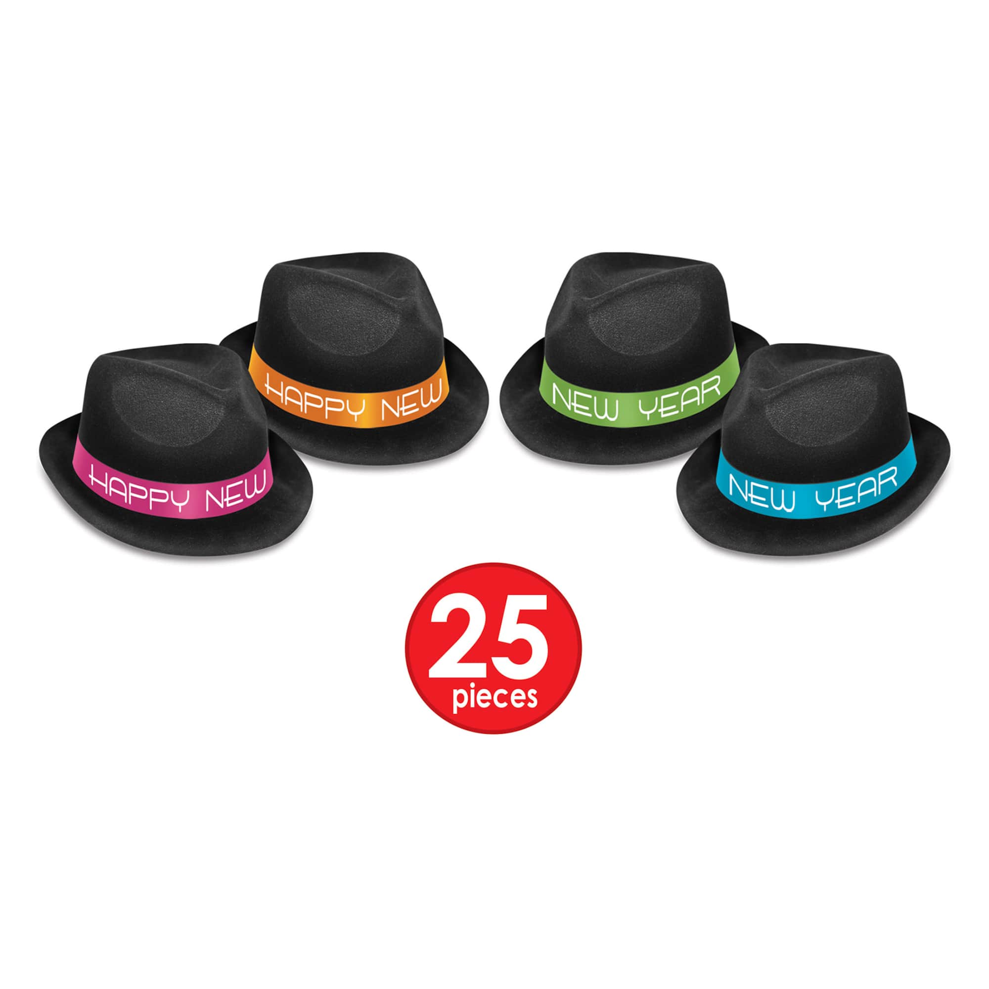 Beistle Neon Glow New Year Chairman Party Favor Kit for 50